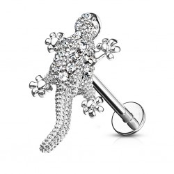 Piercing micro-labret 128 - Salamandre grise