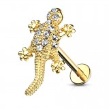 Piercing micro-labret 128 - Salamandre jaune