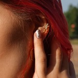 Piercing micro-labret 128 - Salamandre jaune