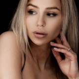 Piercing micro-labret 133 - PVD fleur gem aurora