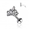 Piercing micro-labret 139 - Couronne A grise