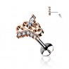 Piercing micro-labret 139 - Couronne A rose
