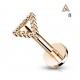 Piercing micro-labret 143 - Triangle deluxe rose