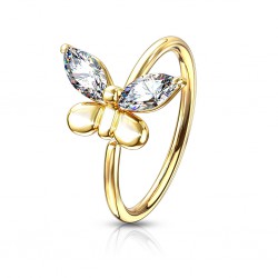 Anneau 0.8mm 23 - Papillon jaune