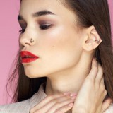 Anneau 0.8mm 23 - Papillon rose