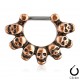 Piercing septum 11 - Crânes roses