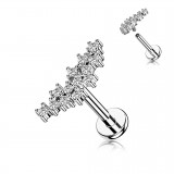Piercing micro-labret 158 - Constellation grise multistrass
