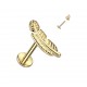 Piercing micro-labret 164 - Titane plume jaune