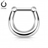 Piercing septum, oreille 31 - Simple gris