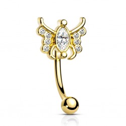 Piercing arcade 17 - Papillon jaune