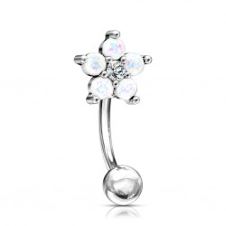 Piercing arcade 51 - Fleur transparente