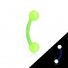 Piercing arcade acrylique 24 - Flexible fluorescent vert-pomme