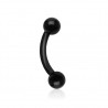 Piercing arcade acrylique 11 - Flexible noir boules