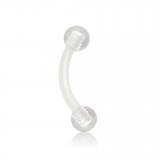 Piercing arcade acrylique 11 - Flexible transparent boules