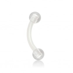 Piercing arcade acrylique 11 - Flexible transparent boules