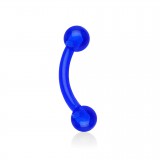 Piercing arcade acrylique 11 - Flexible bleu boules
