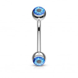 Piercing arcade 71 - Oeil psychédélique bleu
