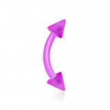Piercing arcade acrylique 05 - Lilas flexible pointes