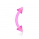 Piercing arcade acrylique 05 - Rose flexible pointes