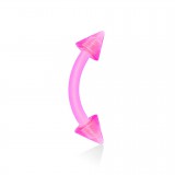 Piercing arcade acrylique 05 - Rose flexible pointes