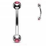 Piercing arcade 75 - Strass rouge opale
