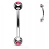 Piercing arcade 75 - Strass rouge opale