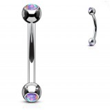 Piercing arcade 75 - Strass lilas opale