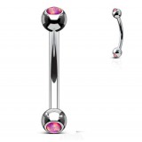 Piercing arcade 75 - Strass rose opale