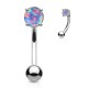 Piercing arcade 76 - Gem opale lilas