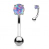 Piercing arcade 76 - Gem opale lilas