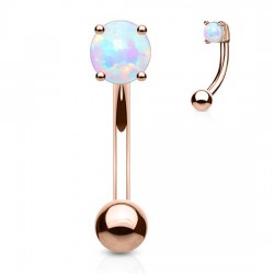 Piercing arcade plaqué-or 19 - Rose opale