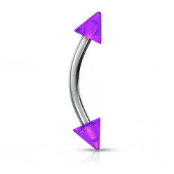 Piercing arcade acrylique 06 - Unicolore lilas pointes