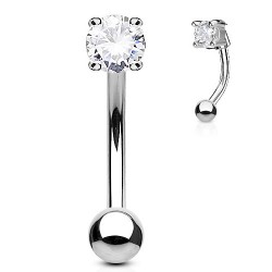 Piercing arcade 21 - Cristal rond transparent