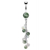 Piercing nombril pierre 05 - Cascade en jade africaine