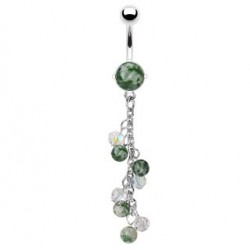 Piercing nombril pierre 05 - Cascade en jade africaine