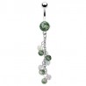 Piercing nombril pierre 05 - Cascade en jade africaine