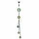 Piercing nombril 03 - Cascade en aventurine jade