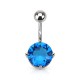 Piercing nombril cristal 04 - Rond bleu-clair