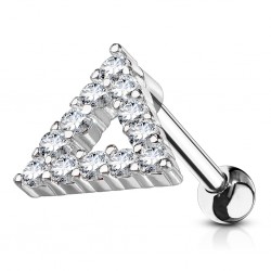Cartilage hélix, tragus 383 - Triangle gris multistrass