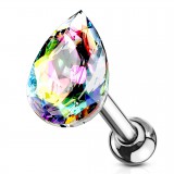 Cartilage hélix, tragus 386 - Zircone aurora goutte