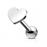 Cartilage hélix, tragus 393 - Gris coeur