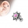 Cartilage hélix, tragus 402 - Soleil opale rose
