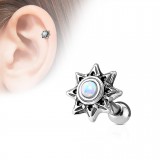Cartilage hélix, tragus 402 - Soleil opale blanche