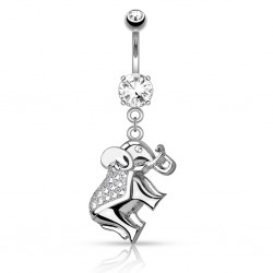 Piercing nombril éléphant gris (87)