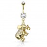 Piercing nombril éléphant jaune (87)