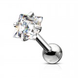 Cartilage hélix, tragus 396 - Gris zircone carré