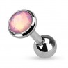 Cartilage hélix, tragus 310 - Gris opalite rose