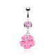 Piercing nombril fleur 31 - Nénuphar rose