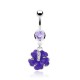 Piercing nombril fleur 31 - Nénuphar lilas
