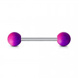 Piercing langue 128 - Bicolore lilas et rose